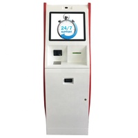 Auto-paiement personnalisé en espèces acceptant la machine de kiosque pour les bases de recharge de carte sur Windows