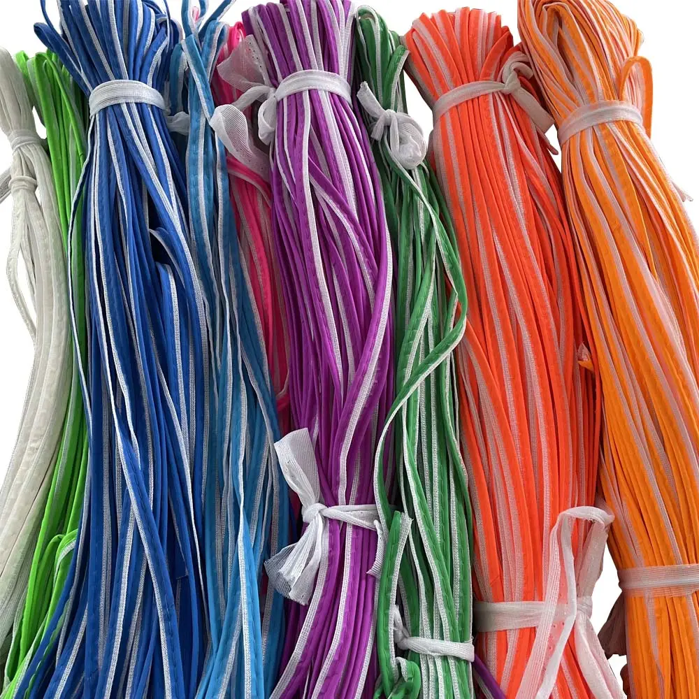 HCSP fluor zierende Farbe Polyester Reflective Ribbon Reflective Piping für Kleidung