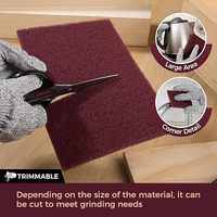 Tampons abrasifs non tissés OEM pour la préparation des surfaces automobiles, nylon, éponge à récurer pour la cuisine, tampon abrasif polyvalent de 6x9 pouces
