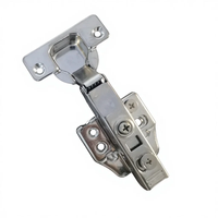 Charnière de table pliante dissimulée à glissière continue, petite charnière de porte en acier 3D à fermeture douce pour armoires et meubles