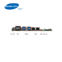 Carte mère industrielle embarquée de qualité industrielle I7-1195G7 2 Lan 2.5G 6 COM 8 USB Dual HD SIM M.2 PS2 12V X86