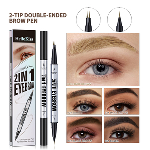 Lápiz Delineador de Cejas Líquido de Doble Punta, Resistente al Agua, de Secado Rápido y Larga Duración, 5 Colores Disponibles, con Cepillo y Punta Bifurcada, Etiquetado Personalizado - Product Image 5