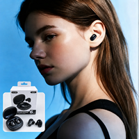 Écouteurs TWS de haute qualité avec coque en tissu, derniers écouteurs intra-auriculaires avec écran LCD de l'usine, mini écouteurs