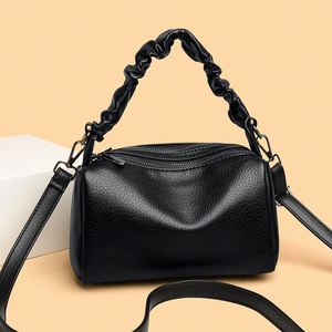 Bolso de Hombro de PU con Patrón Geométrico Vintage para Mujer, con Cierre de Cremallera y Forro de Poliéster, Modelo 288 - Para Todas las Temporadas - Product Image 4