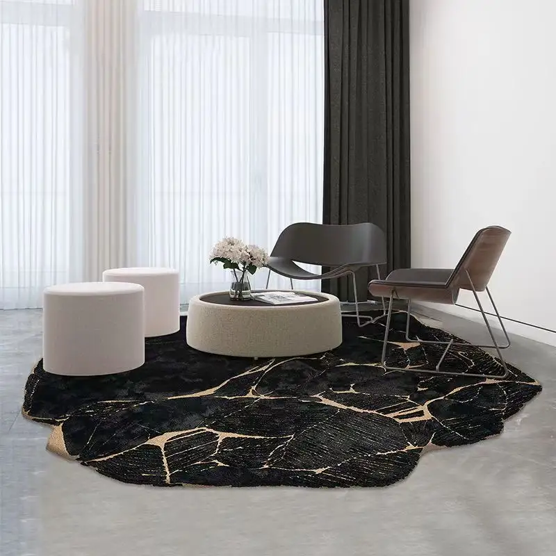 modern special shape Nordic home decorative round fluffy fur rugs living room large customer area carpets and rugs