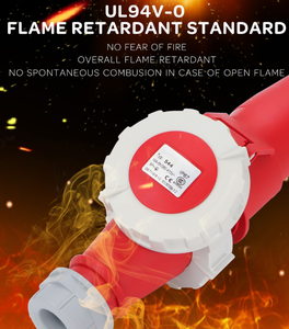 Enchufe Industrial Trifásico Macho y Hembra IP67 3P+E de 32 A, Enchufe Industrial de 4 Pines Macho y Hembra de 32 <span class=keywords><strong>Amperios</strong></span> - Product Image 3