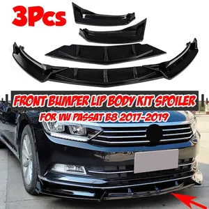 Kit de 3 pièces pour pare-chocs avant de voiture, spoiler, diffuseur, déflecteur, protection pour VW Passat B8 2017-2019 - Product Image 1