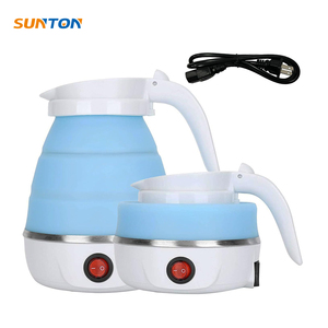 Bouilloire électrique pliable sans fil portable de 600 ml avec cordon d'alimentation séparé, vente en gros usine SUNTON - Product Image 1
