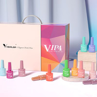 Kit Ongles en Gel UV Longue Durée Venalisa Gel Vernis VIP Série Sans HEMA 7.5ml, Lot de 65 Pièces