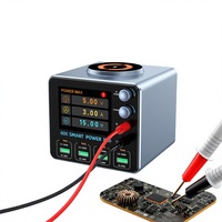 Chargeur magnétique rapide 140W 8 ports USB-A USB-C PD3.0 QC pour ordinateur portable et téléphone, alimentation régulée 2.7-24V DC pour laboratoire et réparation