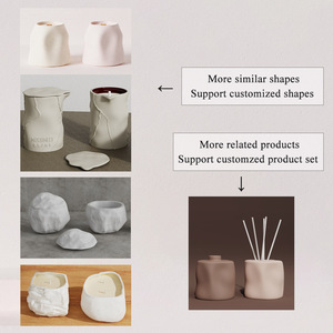 CH Wholesale Luxury Ceramic Candle Jar Healing Luxury Candle Holder Soy Wax Scented Candle for Home Decoration - Product Image 5