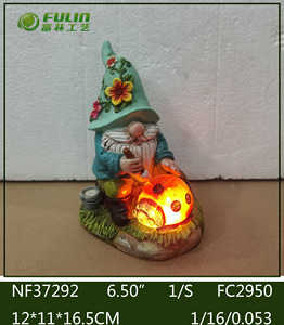 Figura de Gnomo de <span class=keywords><strong>Jardín</strong></span> Divertida Pintada a Mano de 10.2 Pulgadas, Impermeable, y Estatua de Hongo de Resina, Artesanía Decorativa, Bienvenido a su <span class=keywords><strong>Jardín</strong></span> - Product Image 4