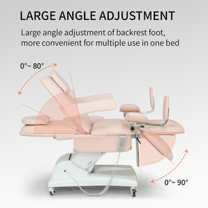 Chaise d'examen gynécologique de <span class=keywords><strong>lit</strong></span> d'accouchement obstétrique d'hôpital électrique moderne de 3 moteurs table d'opération équipement médical - Product Image 6