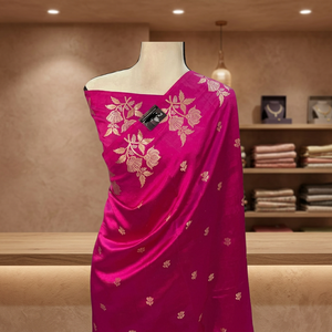 Diseñador última moda pesada Banarasi tela de nailon Rosa Saree fiesta Festival boda Saree para mujeres ropa exclusiva - Product Image 3