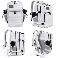 Sac à dos tactique de style national 20-36L découpé au laser avec compartiment pour ordinateur portable, sac Molle avec doublure en polyester pour la randonnée et le camping en extérieur
