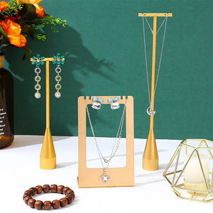 Shi Sheng óc chó bằng gỗ t thanh Bông tai hiển thị đứng để bán bông tai vòng xem tháp cây lưu trữ hiển thị - Product Image 3