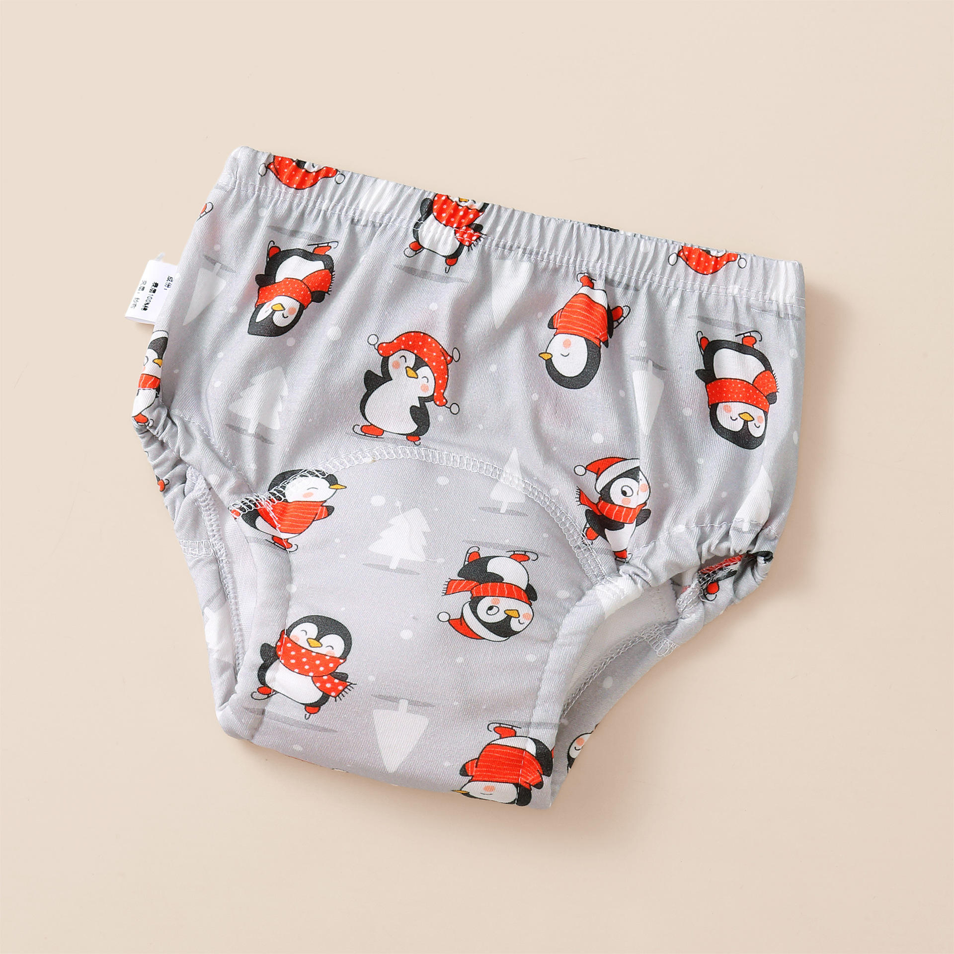 Gauze crotch full print 07 scarf penguin