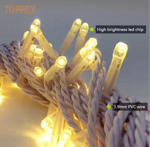 TOPREX cadena extensible al aire libre Luz de hadas impermeable Navidad vacaciones carámbano cortina Decoración - Product Image 4