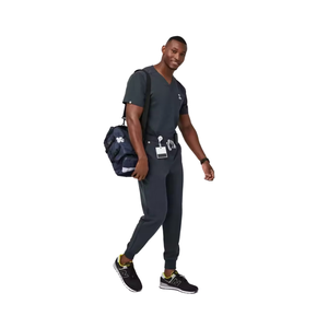 Người Đàn Ông Của Chất Lượng Cao Phong Cách Spandex Điều Dưỡng Tẩy Tế Bào Chết Thoáng Khí Mềm Dệt Y Tế Đồng Phục Ngắn Xl Thời Trang In OEM Bệnh Viện Sử Dụng - Product Image 3