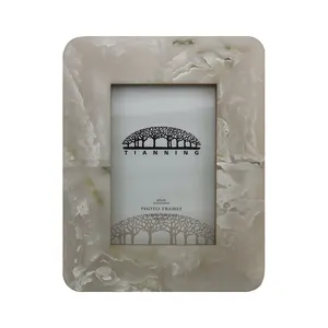 Marble Style Anniversary Accent Decorative photo designer Inlay Photo Frame Bespoke Picture Frames