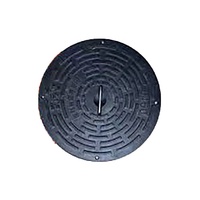 Couvercle de regard rond anti-compactage pour travaux publics