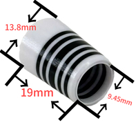 Housse de poignée de golf 370, diamètre intérieur 9,45 mm, hauteur 19 mm, diamètre extérieur 13,8 mm, caoutchouc multicolore à anneaux multiples, accessoire d'atelier.