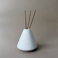 Botol Diffuser Kosong Keramik Matte Minimalis Modern |   Ornamen Dekoratif Meja Botol Pewangi Ruangan