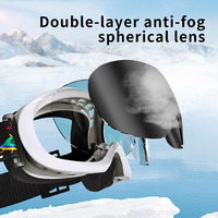 Masque de ski Kenquaz modèle KPM-3200 pour hommes et femmes, lentille anti-buée, taille unique, emballage PC inclus