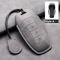 Étui de protection en cuir pour clé de voiture BYD Tang EV600 Han EV Yuan ATTO 3 Song PLUS Pro MAX DMI Qin, coque de clé télécommande, porte-clés