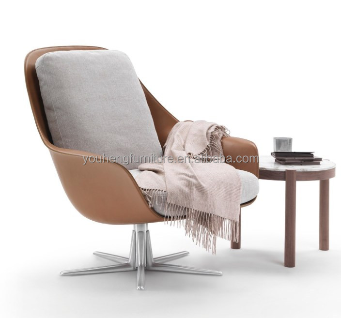 Fancy Luxury Design lounge Living Room furniture swivel leisure Antique living room Metal Leisure Sofa Chair
