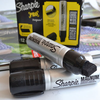 Ensemble de marqueurs permanents à pointe ultra fine Sharpie Noir Rouge Bleu Stylos Produit en plastique