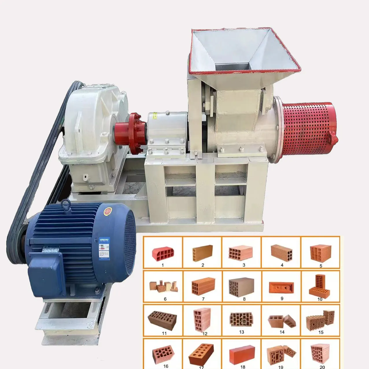 Как продается машина для изготовления глиняного кирпича, крыши или верхней плитки, машина для изготовления глиняного экструдера с резаком
