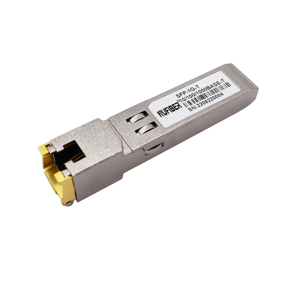 OEM 10/100/1000Mbps-T RJ45 SFP 모듈 기가비트 UTP 포트 구리 송수신기 100 미터 호환 MikroTik