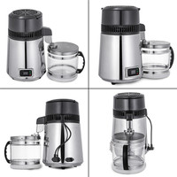 Distillateur d'eau pure électrique WeWork 4L/6L 750W en acier inoxydable pour usage domestique, dentaire et de laboratoire