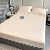 Doppelbett 3-teiliges Spannbettlaken-Set (160x200) 300TC Polyester/Baumwolle Weiche Langlebige Komfortable Bettwäsche für Perfekten Schlaf