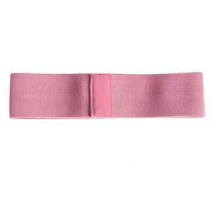 Eco-friendly Home Gym Fitness Portable Skin-friendly Light Yoga Tension Band Pink <b>Elastic</b> Strap - Product Image 2