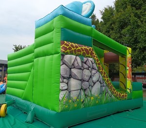 Château gonflable <span class=keywords><strong>Safari</strong></span> Park avec passerelles, jeux et toboggan |   Équipement de terrain de <span class=keywords><strong>jeu</strong></span> gonflable pour enfants commercial - Product Image 3