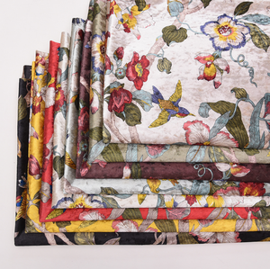 Nhà Cung Cấp Vải <span class=keywords><strong>Polyester</strong></span> Dệt Kim In Hoa Đè Bẹp Nhung Vải Khăn Trải Bàn - Product Image 2