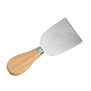 Customized cross-border <b>cheese</b> <b>knife</b> <b>set</b>, multi-functional round rubberwood <b>cheese</b> box four-piece <b>set</b>, in stock and available - Product Image 3