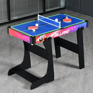 Mesa de juego múltiple de patas plegables 4 en 1 de alta calidad con <span class=keywords><strong>billar</strong></span>, <span class=keywords><strong>billar</strong></span>, fútbol, tenis de mesa y hockey de aire, TM-4883 - Product Image 5