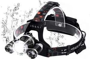 Lampe frontale LED portable puissante, étanche, rechargeable par USB, quatre modes, indice IP44, construction en aluminium, vente en gros - Product Image 2