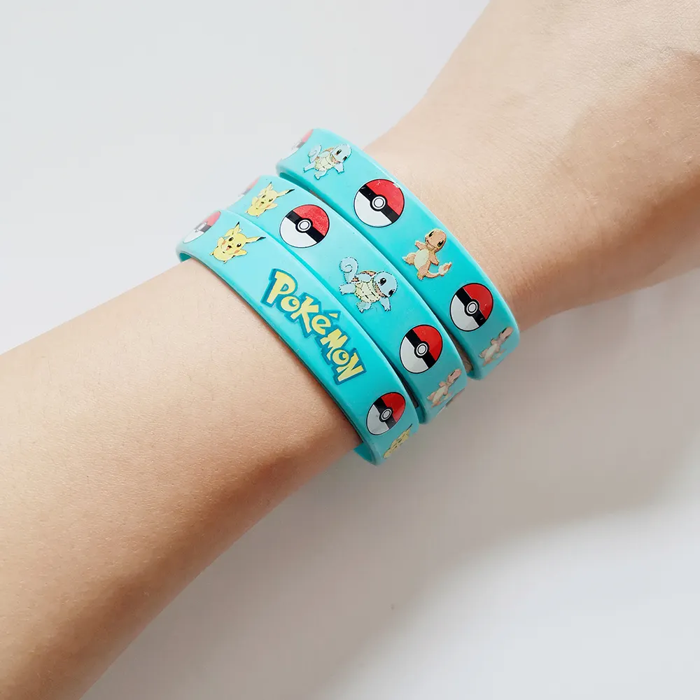 Custom Anime cartoon rubber bracelets silicone wristband logo rubber bracelet wrist band silicone wristband