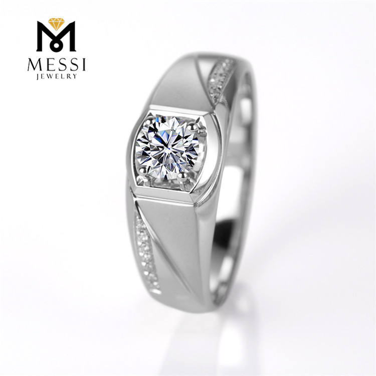 แหวนเพชรโมอิสซาไนต์ 14K