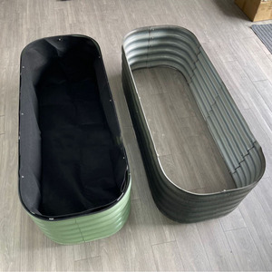 Boîte de plantation en métal en fonte écologique moderne panneau de blocage de racines en <span class=keywords><strong>géotextile</strong></span> pour balcon extérieur toit fleur légume - Product Image 5