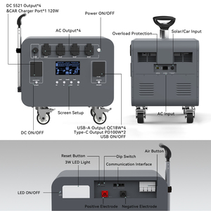 Sistema de Generación de Energía <span class=keywords><strong>Solar</strong></span> Todo en Uno con Batería de Litio LiFePO4 de 2500W <span class=keywords><strong>3000W</strong></span> 4200W 5000W, Sistema <span class=keywords><strong>Solar</strong></span> Fuera de la Red - Product Image 4
