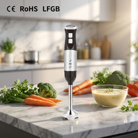 Blender Tangan Stainless Steel 2 Kecepatan CE RoHS LFGB Harga Pabrik B2B Mixer Stick Elektrik Pengolah Makanan Profesional untuk Dapur