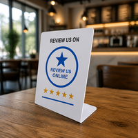 Expositor de Mesa Personalizado de PVC con NFC y Código QR para Menús de Restaurantes y Redes Sociales