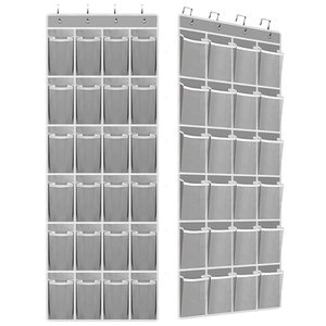 High Quality Fine Mesh Door <strong>Shoe</strong> Organizer <strong>Hanging</strong> Closet Holder Hanger <strong>Storage</strong> Bag With 24 Large Mesh Pockets <strong>Storage</strong> for Home - Product Image 2