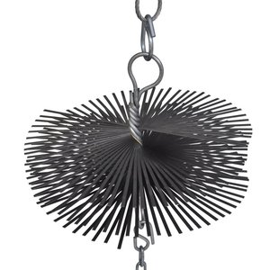 केबल रॉड चिमनी पाइप सफाई किट दौर चिमनी ब्रश के साथ लोहे की गेंद - Product Image 5