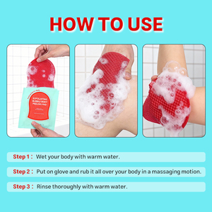 Gant exfoliant moussant pour le corps, élimination des peaux mortes, lissage doux, pour un soin éclaircissant complet du corps - Product Image 5